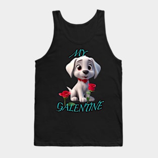 My galentine puppy love Tank Top